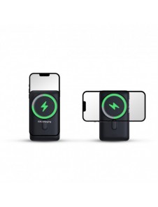 Baseus Magnetic Bracket powerbank med trådlös laddning MagSafe 10000mAh 20W Overseas Edition rosa (PPCX000204) + USB Type C-kabe