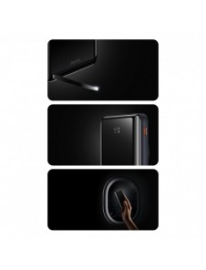 Baseus Magnetic Bracket powerbank med trådlös laddning MagSafe 10000mAh 20W Overseas Edition rosa (PPCX000204) + USB Type C-kabe