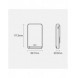 Baseus Magnetic Bracket powerbank med trådlös laddning MagSafe 10000mAh 20W Overseas Edition rosa (PPCX000204) + USB Type C-kabe
