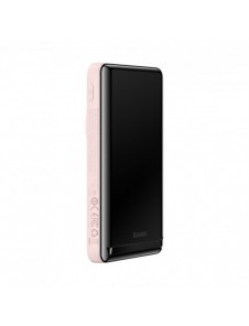 Baseus Magnetic Bracket powerbank med trådlös laddning MagSafe 10000mAh 20W rosa (PPCX000004) + USB Typ C-kabel Baseus Xiaobai S
