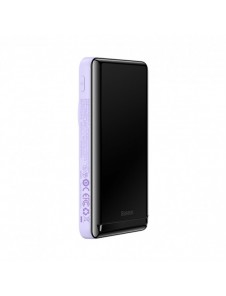 Baseus Magnetic Bracket Trådlös snabbladdning Power Bank 10000mAh 20W LilaďĽMed Xiaobai-serien snabbladdningskabel Typ-C till Ty