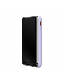Baseus Magnetic Bracket Trådlös snabbladdning Power Bank 10000mAh 20W LilaďĽMed Xiaobai-serien snabbladdningskabel Typ-C till Ty