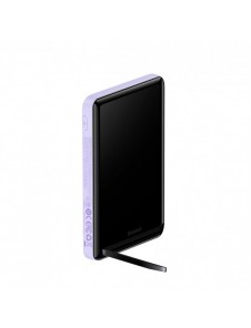 Baseus Magnetic Bracket Trådlös snabbladdning Power Bank 10000mAh 20W LilaďĽMed Xiaobai-serien snabbladdningskabel Typ-C till Ty