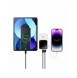 Baseus Qpow Digital Display Power Bank med snabbladdning 10000mAh 20W QC/PD/SCP/FCP med inbyggd Lightning-kabel Vit