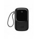 Baseus Qpow Digital Display powerbank med snabbladdning 20000mAh 20W QC/PD/SCP/FCP med inbyggd Lightning-kabel svart