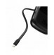 Baseus Qpow Digital Display powerbank med snabbladdning 20000mAh 20W QC/PD/SCP/FCP med inbyggd Lightning-kabel svart