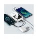 Baseus Qpow Digital Display Power Bank med snabbladdning 20000mAh 20W QC/PD/SCP/FCP med inbyggd Lightning-kabel Vit