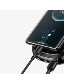 Baseus Qpow Digital Display Power Bank med snabbladdning 20000mAh 20W QC/PD/SCP/FCP med inbyggd Lightning-kabel Vit