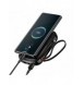 Baseus Qpow Digital Display powerbank med snabbladdning 10000mAh 22,5W QC/PD/SCP/FCP med inbyggd USB-C-kabel svart