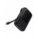 Baseus Qpow Digital Display powerbank med snabbladdning 10000mAh 22,5W QC/PD/SCP/FCP med inbyggd USB-C-kabel svart