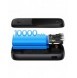Baseus Qpow Digital Display powerbank med snabbladdning 10000mAh 22,5W QC/PD/SCP/FCP med inbyggd USB-C-kabel svart