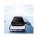 Baseus Qpow Digital Display powerbank med snabbladdning 10000mAh 22,5W QC/PD/SCP/FCP med inbyggd USB-C-kabel svart