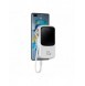 Baseus Qpow Digital Display powerbank med snabbladdning 10000mAh 22,5W QC/PD/SCP/FCP med inbyggd USB-C-kabel vit