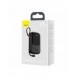Baseus Qpow Digital Display powerbank med snabbladdning 20000mAh 22,5W QC/PD/SCP/FCP med inbyggd USB-C-kabel svart
