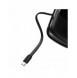Baseus Qpow Digital Display powerbank med snabbladdning 20000mAh 22,5W QC/PD/SCP/FCP med inbyggd USB-C-kabel svart