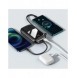 Baseus Qpow Digital Display powerbank med snabbladdning 20000mAh 22,5W QC/PD/SCP/FCP med inbyggd USB-C-kabel svart