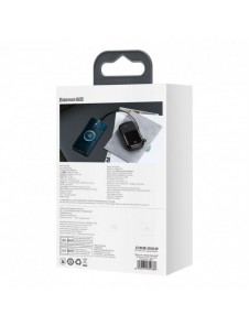 Baseus Qpow Digital Display powerbank med snabbladdning 20000mAh 22,5W QC/PD/SCP/FCP med inbyggd USB-C-kabel svart