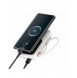 Baseus Qpow Digital Display powerbank med snabbladdning 20000mAh 22,5W QC/PD/SCP/FCP med inbyggd USB-C-kabel vit