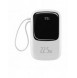 Baseus Qpow Digital Display powerbank med snabbladdning 20000mAh 22,5W QC/PD/SCP/FCP med inbyggd USB-C-kabel vit