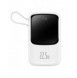 Baseus Qpow powerbank 10000mAh inbyggd USB Type-C-kabel 22,5W Snabbladdning SCP AFC FCP vit (PPQD020102)