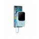 Baseus Qpow powerbank 10000mAh inbyggd USB Type-C-kabel 22,5W Snabbladdning SCP AFC FCP blå (PPQD020103)