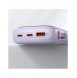 Baseus Qpow powerbank 10000mAh inbyggd USB Type-C-kabel 22,5W Snabbladdning SCP AFC FCP lila (PPQD020105)