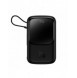 Powerbank 10000mAh 20W Baseus Qpow Pro Overseas Edition + USB C 3A-kabel - svart