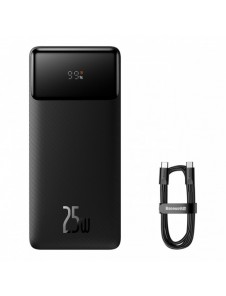 Powerbank 20000mAh USB / USB C 25W PD QC + USB C 60W Cable Baseus Bipow - svart