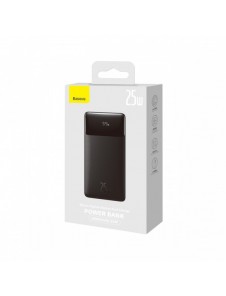 Powerbank 20000mAh USB / USB C 25W PD QC + USB C 60W Cable Baseus Bipow - svart