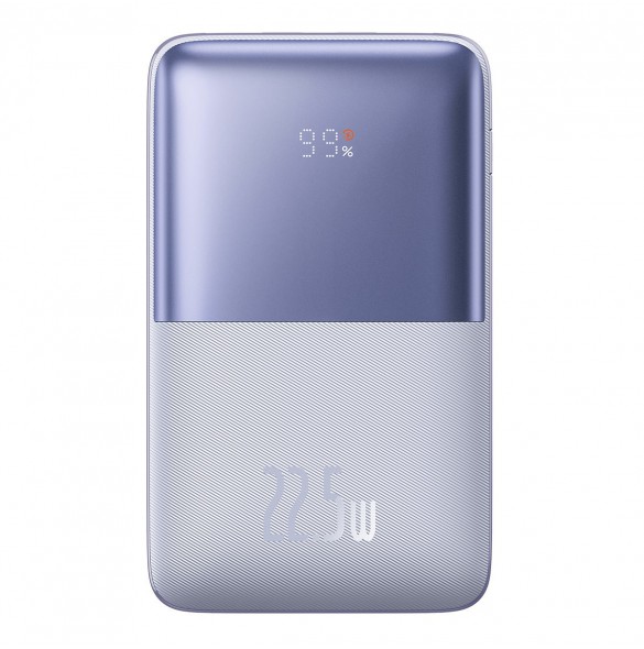 Powerbank Baseus Bipow Pro 20000mAh 22,5W lila med USB Typ A - USB Typ C 3A 0,3m kabel (PPBD030005)