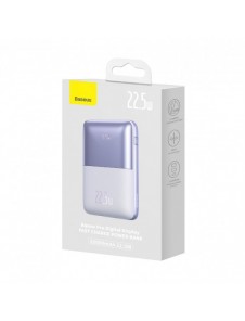 Powerbank Baseus Bipow Pro 20000mAh 22,5W lila med USB Typ A - USB Typ C 3A 0,3m kabel (PPBD030005)