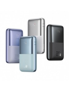 Powerbank Baseus Bipow Pro 20000mAh 22,5W lila med USB Typ A - USB Typ C 3A 0,3m kabel (PPBD030005)
