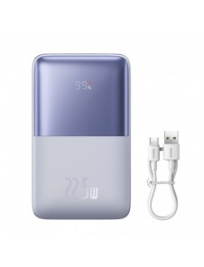 Powerbank Baseus Bipow Pro 20000mAh 22,5W lila med USB Typ A - USB Typ C 3A 0,3m kabel (PPBD030005)