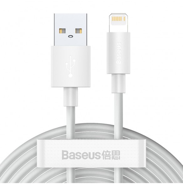 Baseus 2x USB-kabel - Blixtsnabb laddning Power Delivery 1,5 m vit (TZCALZJ-02)