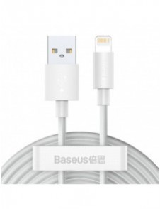 Baseus 2x USB-kabel - Blixtsnabb laddning Power Delivery 1,5 m vit (TZCALZJ-02)
