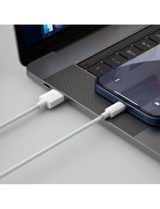 Baseus 2x USB-kabel - Blixtsnabb laddning Power Delivery 1,5 m vit (TZCALZJ-02)