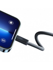 Baseus-kabel för iPhone USB Typ C - Lightning 2m, Strömförsörjning 20W grå (CALD000116)