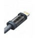 Baseus-kabel för iPhone USB Typ C - Lightning 2m, Strömförsörjning 20W grå (CALD000116)