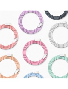 Baseus-kabel för iPhone USB Typ C - Lightning 2m, Strömförsörjning 20W grå (CALD000116)