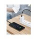 Baseus Cafule Kabel slitstark nylonkabel USB Typ C PD / Lightning 18W QC3.0 1m svart-grå (CATLKLF-G1)