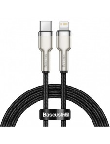 Baseus Cafule Metal Datakabel USB Typ C - Lightning 20 W Strömförsörjning 1 m svart (CATLJK-A01)