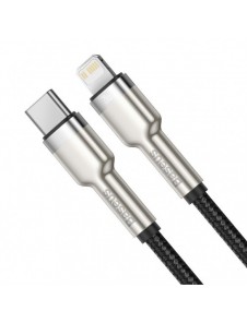 Baseus Cafule Metal Datakabel USB Typ C - Lightning 20 W Strömförsörjning 1 m svart (CATLJK-A01)