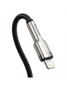 Baseus Cafule Metal Datakabel USB Typ C - Lightning 20 W Strömförsörjning 1 m svart (CATLJK-A01)