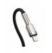 Baseus Cafule Metal Datakabel USB Typ C - Lightning 20 W Strömförsörjning 1 m svart (CATLJK-A01)