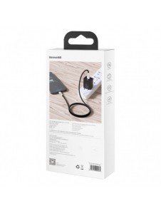 Baseus Cafule Metal Datakabel USB Typ C - Lightning 20 W Strömförsörjning 1 m svart (CATLJK-A01)