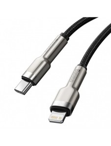 Baseus Cafule Metal Datakabel USB Typ C - Lightning 20 W Strömförsörjning 1 m svart (CATLJK-A01)