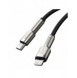 Baseus Cafule Metal Datakabel USB Typ C - Lightning 20 W Strömförsörjning 1 m svart (CATLJK-A01)