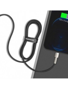 Baseus Cafule Metal Datakabel USB Typ C - Lightning 20 W Strömförsörjning 1 m svart (CATLJK-A01)