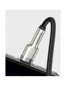 Baseus Cafule Metal Datakabel USB Typ C - Lightning 20 W Strömförsörjning 1 m svart (CATLJK-A01)