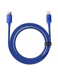 Baseus Crystal Shine Series-kabel USB-kabel för snabb laddning och dataöverföring USB Typ C - Lightning 20W 1,2m blå (CAJY000203